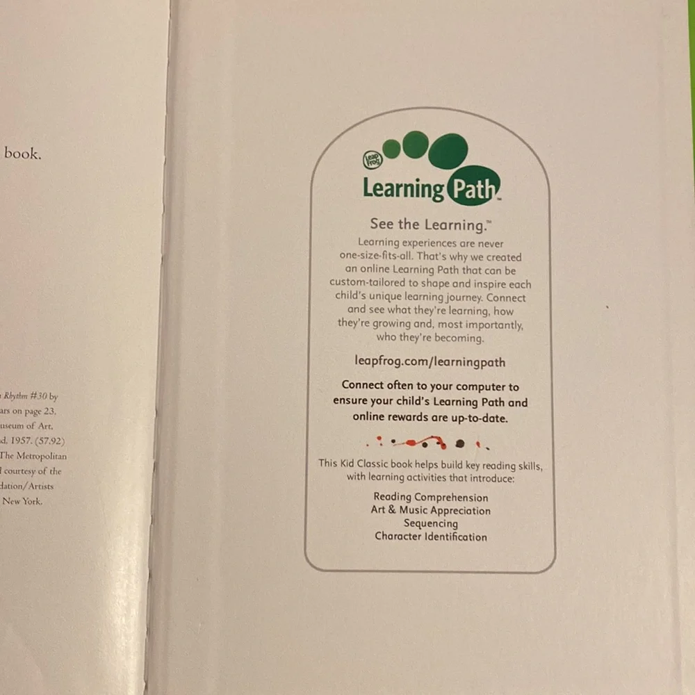 Olivia Leap Frog Tag Hardback Book